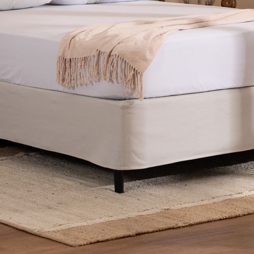 Cubresommier con Tablas Extra Queen de Algodón Panamá Liso