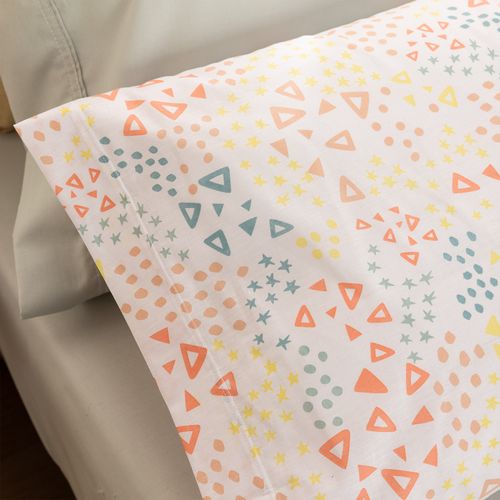 Funda de Almohada Queen Formas Coloridas