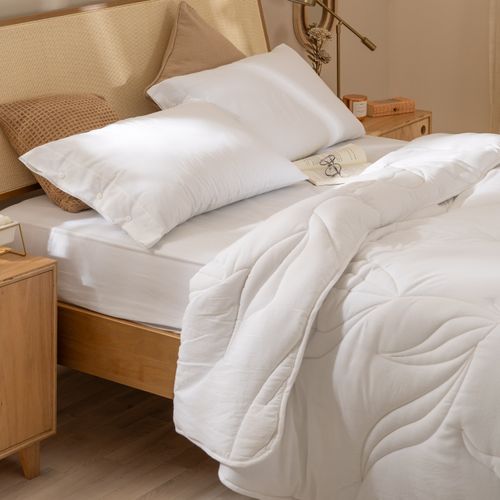 Acolchado Queen Size Hojas Eucalipto