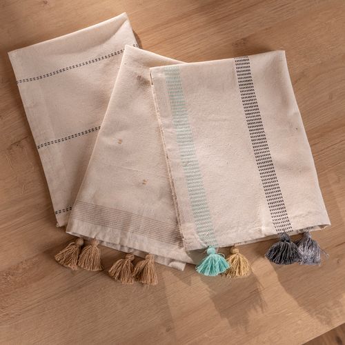 Set de 3 Repasadores con Borlas