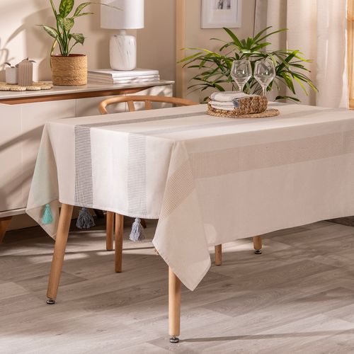 Mantel Rectangular Mediano Franjas