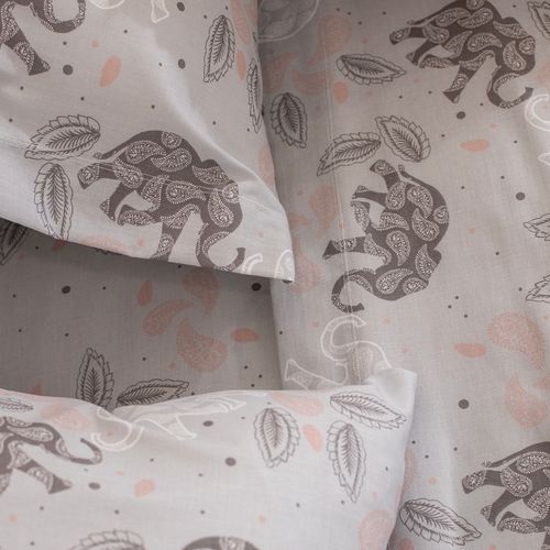 Juego de Sábanas Queen Algodón Blend Elefante Búlgaro