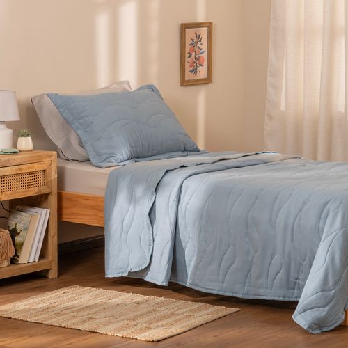 Cubrecama Twin Extra Suave Reversible Liso