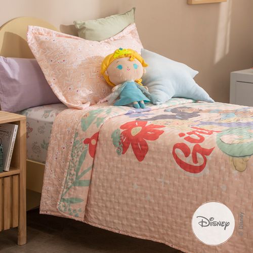 Cubrecama Disney 1 Plaza Princesas Power