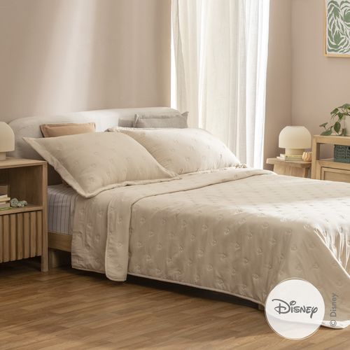 Cubrecama Disney Queen Repujado Caritas Mickey